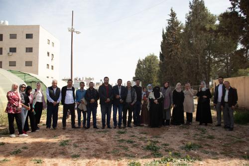 Gruppenfoto der 20 Teilnehmenden der Schulung in Madaba