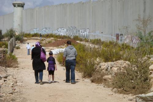 Eine pal&auml;stinensische Familie im Westjordanland