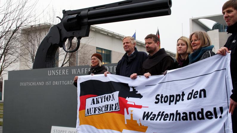 Protest gegen Waffenhandel