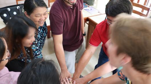 Group picture during a teacher workshop