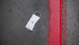 mask on the floor