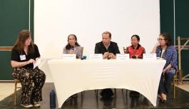 Panel discussion during launch of Addressing Land and Resource Conflicts