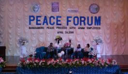 Panelists at peace forum in Cotabato City