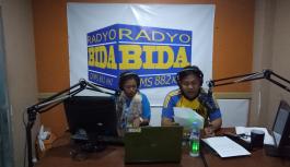 Two hosts of the Peace Radio Program in Cotabato City