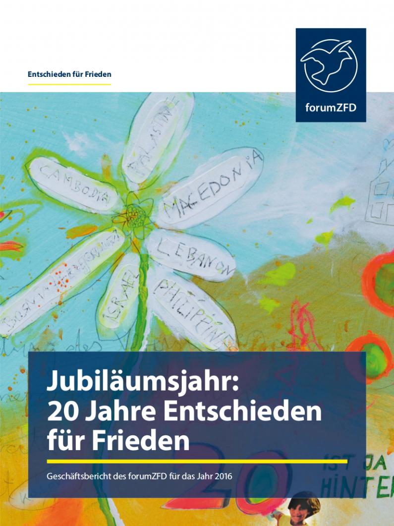 Cover des Geschäftsberichts 2016