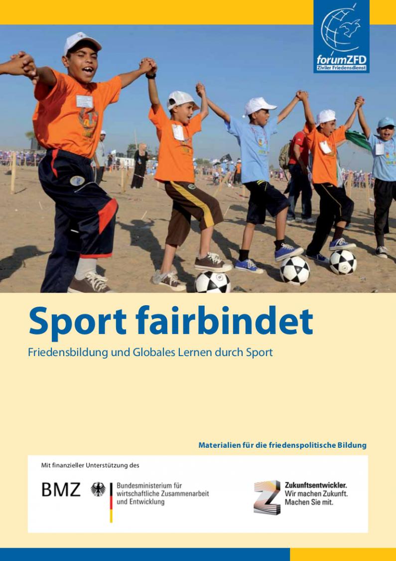 Sport fairbindet Titel des Bildungshefts