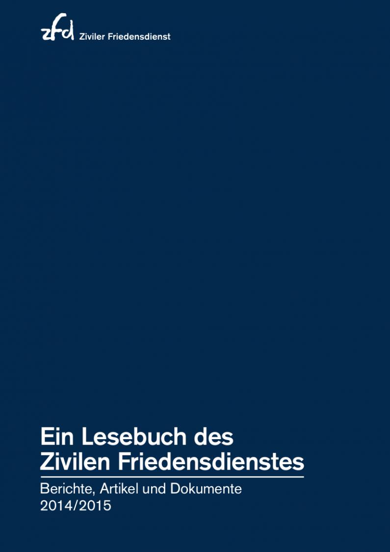 Cover des Lesebuches des ZFD 2014/2015