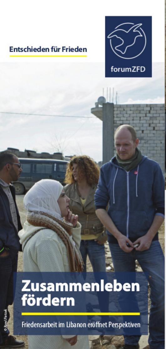 Faltblatt Libanon &bdquo;Zusammenleben f&ouml;rdern"