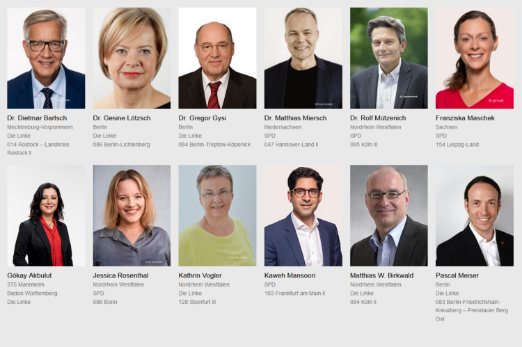 Abgeordnete der Kampagne "Deutschlands Friedensfähigkeiten stärken" 