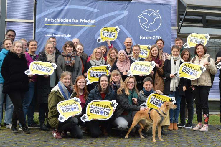 Rettet das Friedensprojekt Europa Kampagne Mitarbeitende