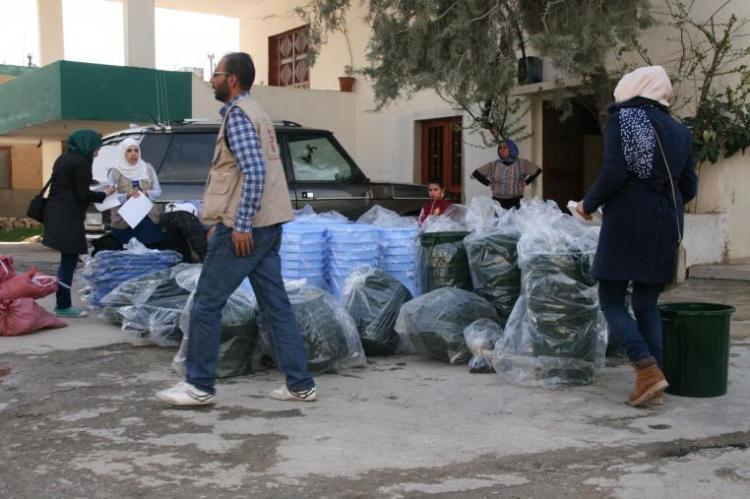 Community Activists sorting garbage
