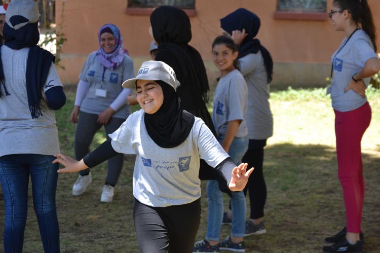 Girl in a Summer Camp Training