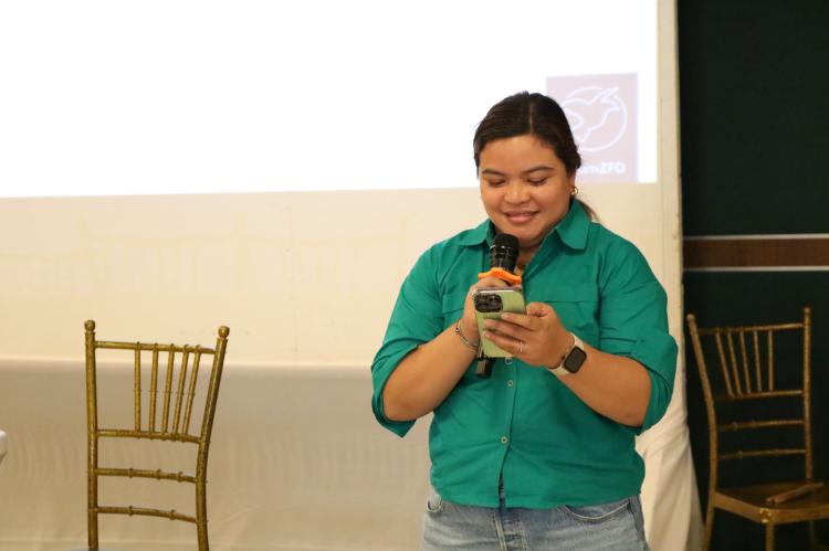 NCIP representative sharing during launch