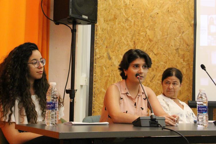 Hala Abi Saleh talking about her experiences