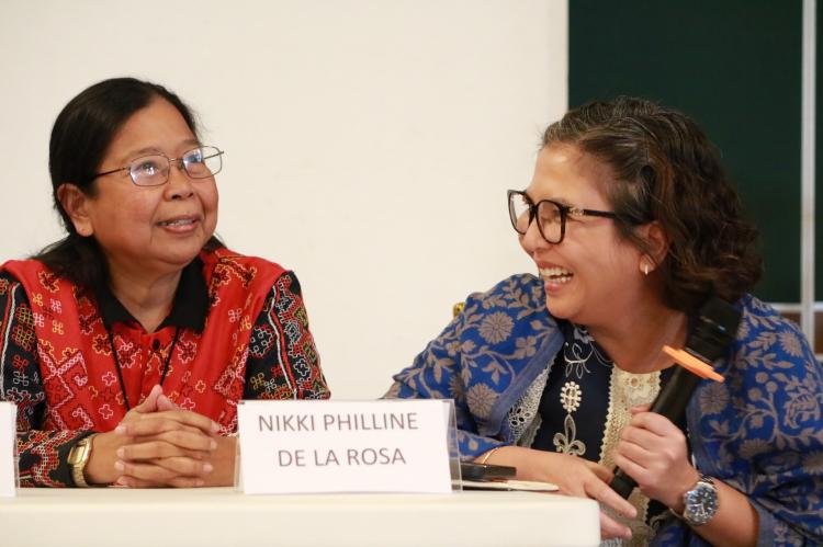 Panelists Nikki dela Rosa and Easther Canoy