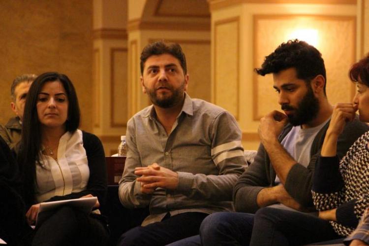 Teachers being trained on the Memory of War Handbook