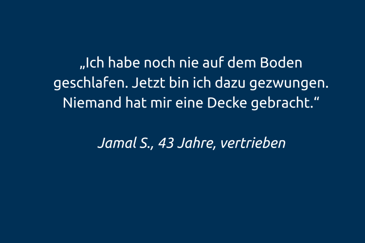 Zitat von Binnengefl&uuml;chteten aus dem Libanon