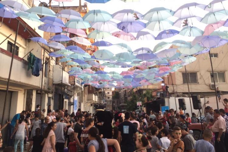 People at the event in Tripoli