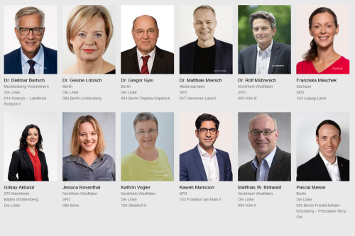 Abgeordnete der Kampagne "Deutschlands Friedensf&auml;higkeiten st&auml;rken" 