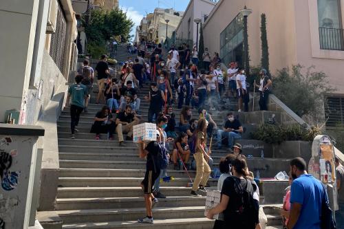 Treffpunkt f&uuml;r Freiwillige im Stadtteil Mar Mikhael 
