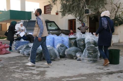 Community Activists sorting garbage