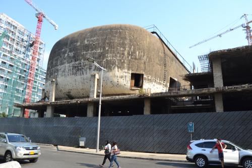 Destroyed Cinema in Beirut shaped like an egg
