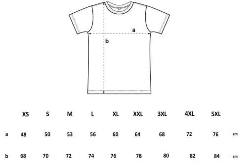 T-Shirt Maße