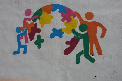 Painting with people shaping the world