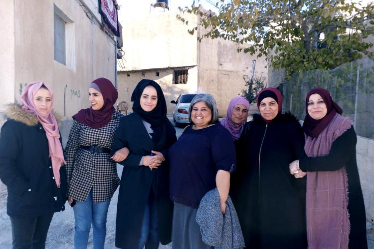 Eine von Pro Peace gef&ouml;rderte Frauengruppe im Dorf Jub Al-Deep