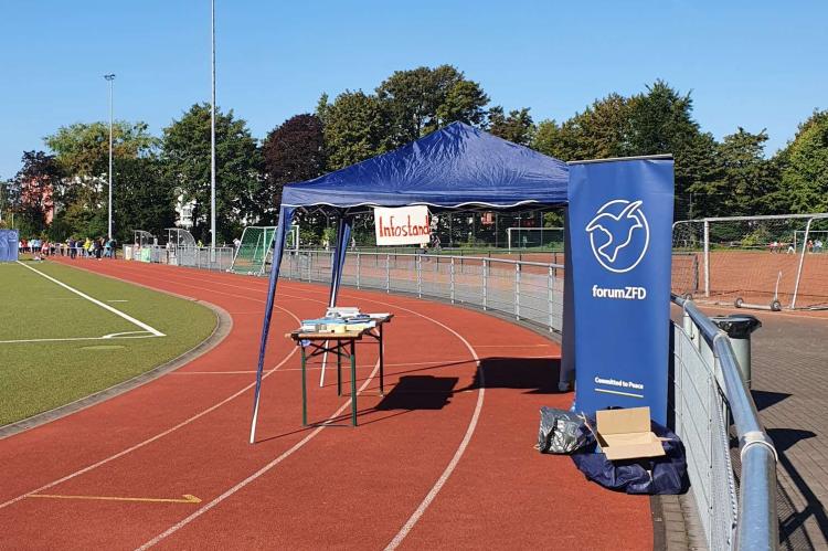 Infostand Friedenslauf