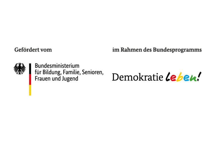 Förderhinweis Bundesprogramm Demokratie Leben