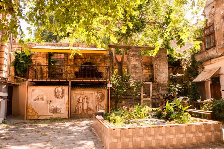 Innenhof in Odessa, Ukraine