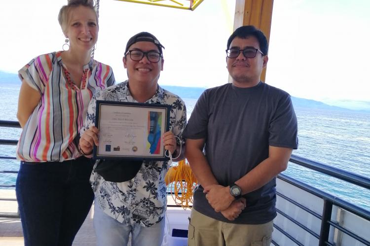 JD Moncada receives his CSJ certificate