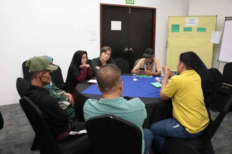 Group discussion during TJ launch