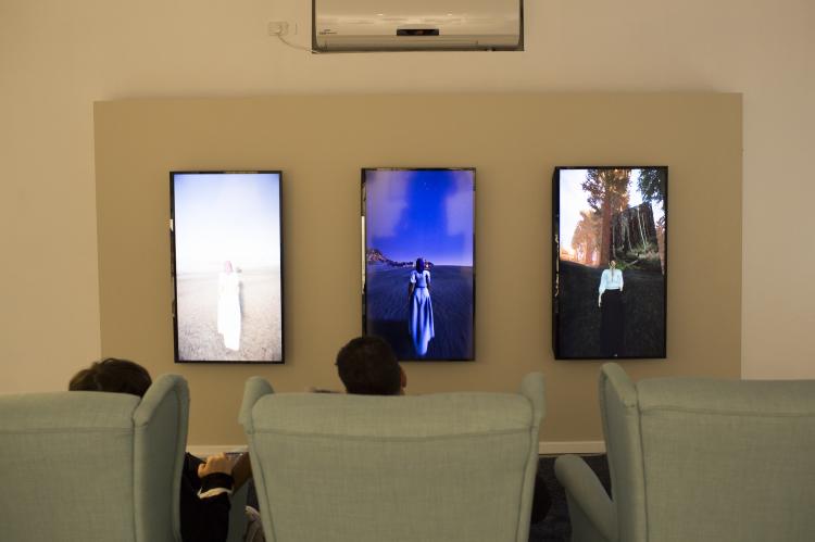 art work at jewish-arab cultural center