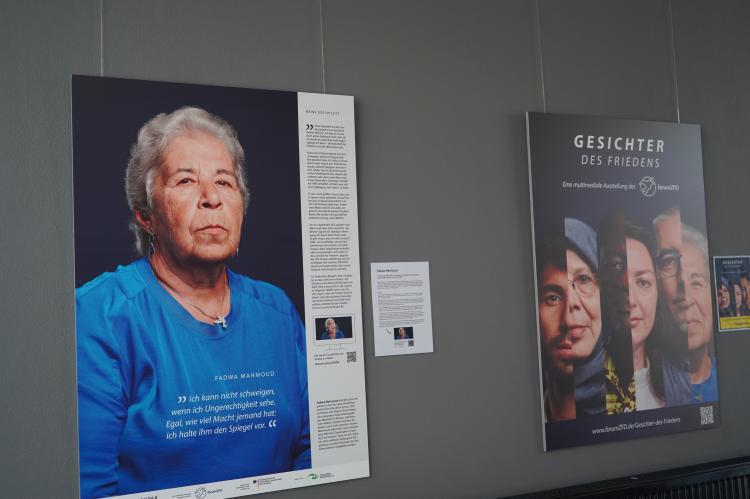 Die Ausstellung Gesichter des Friedens wird vom 2.9.-24.10.2024 im VHS-Studienhaus gezeigt.