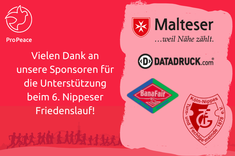 Logos der Sponsoren Nippeser Friedenslauf 2025
