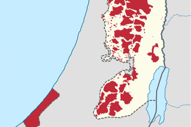 Zone A und B Westjordanland