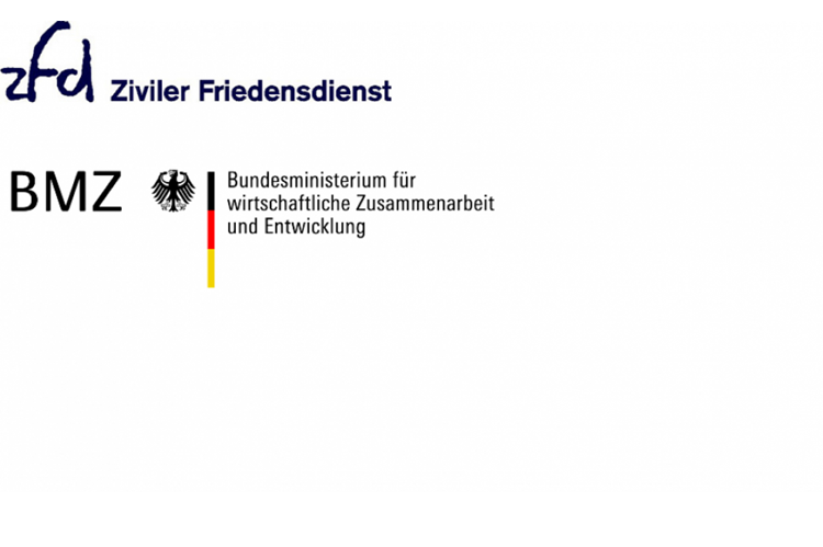 Logos des ZFD und BMZ