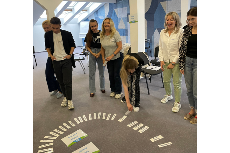 Teilnehmende eines Workshops des Empathie-Projekts in Lviv, Ukraine