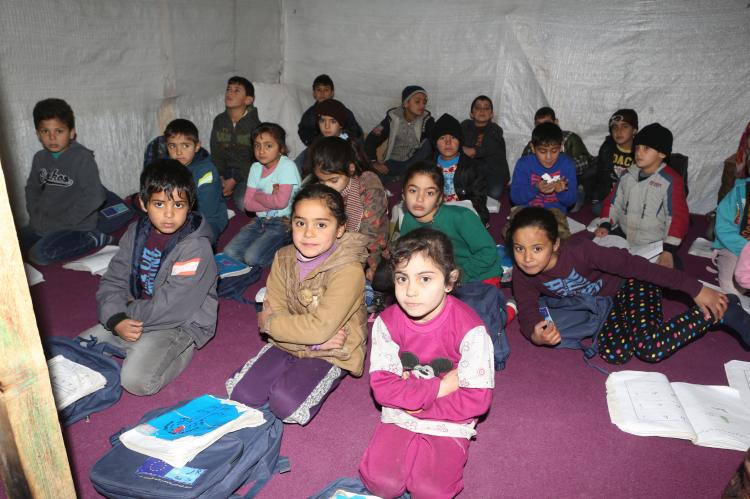 Schule in Lager Bar Elias Bekaa