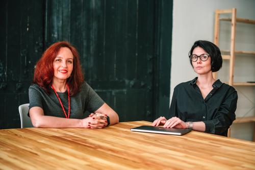 Oksana Dovgoplova und Kateryna Semenyuk 