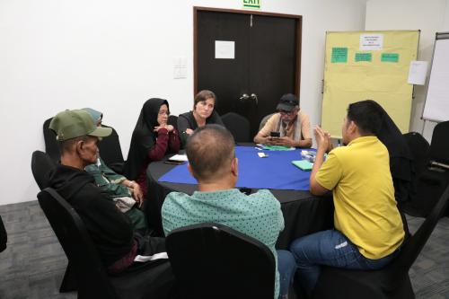Group discussion during TJ launch