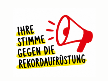 Ihre Stimme gegen die Rekordaufr&uuml;stung