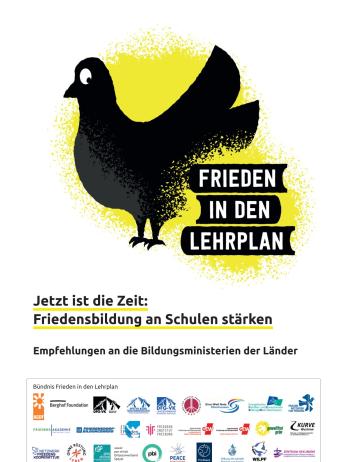 Jetzt ist die Zeit: Friedensbildung an Schulen stärken