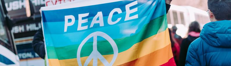 Symbolbild Peace Flagge