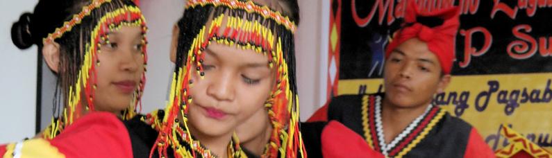 Indigenous people dancing