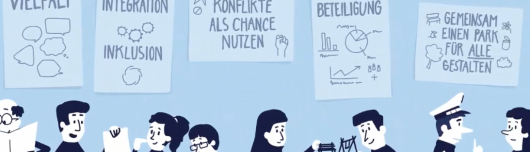 B&uuml;rger der Stadt diskutieren &uuml;ber ihre wichtigen Themen