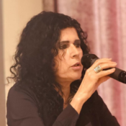 Hilda Issa, Geschäftsführerin des Palestinian Centre for Peace and Democracy (PCPD)