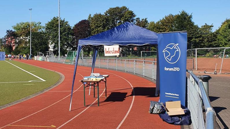 Infostand Friedenslauf